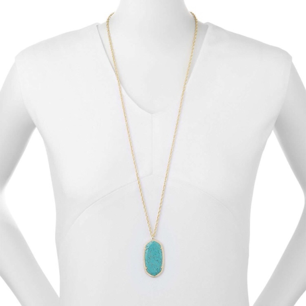 Kendra Scott Rae Necklace Turquoise